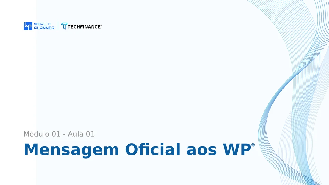 Aula 01 - Mensagem Oficial aos WP®